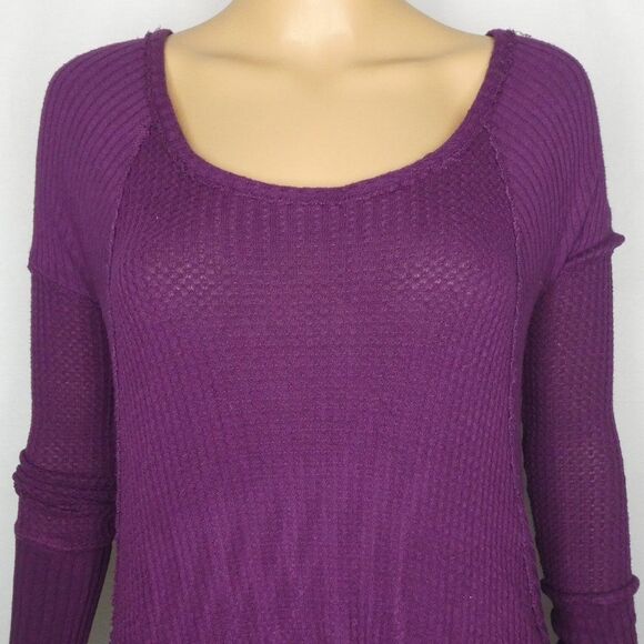 Free People Ventura Thermal High Low T Shirt Tee - Picture 3 of 8